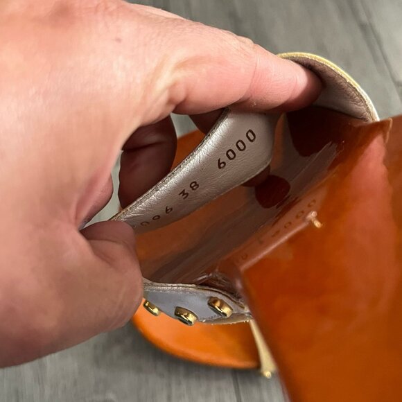 GIUSEPPE ZANOTTI - WOODEN SANDALS MADE IN ITALY SZ 38 - Picture 5 of 12